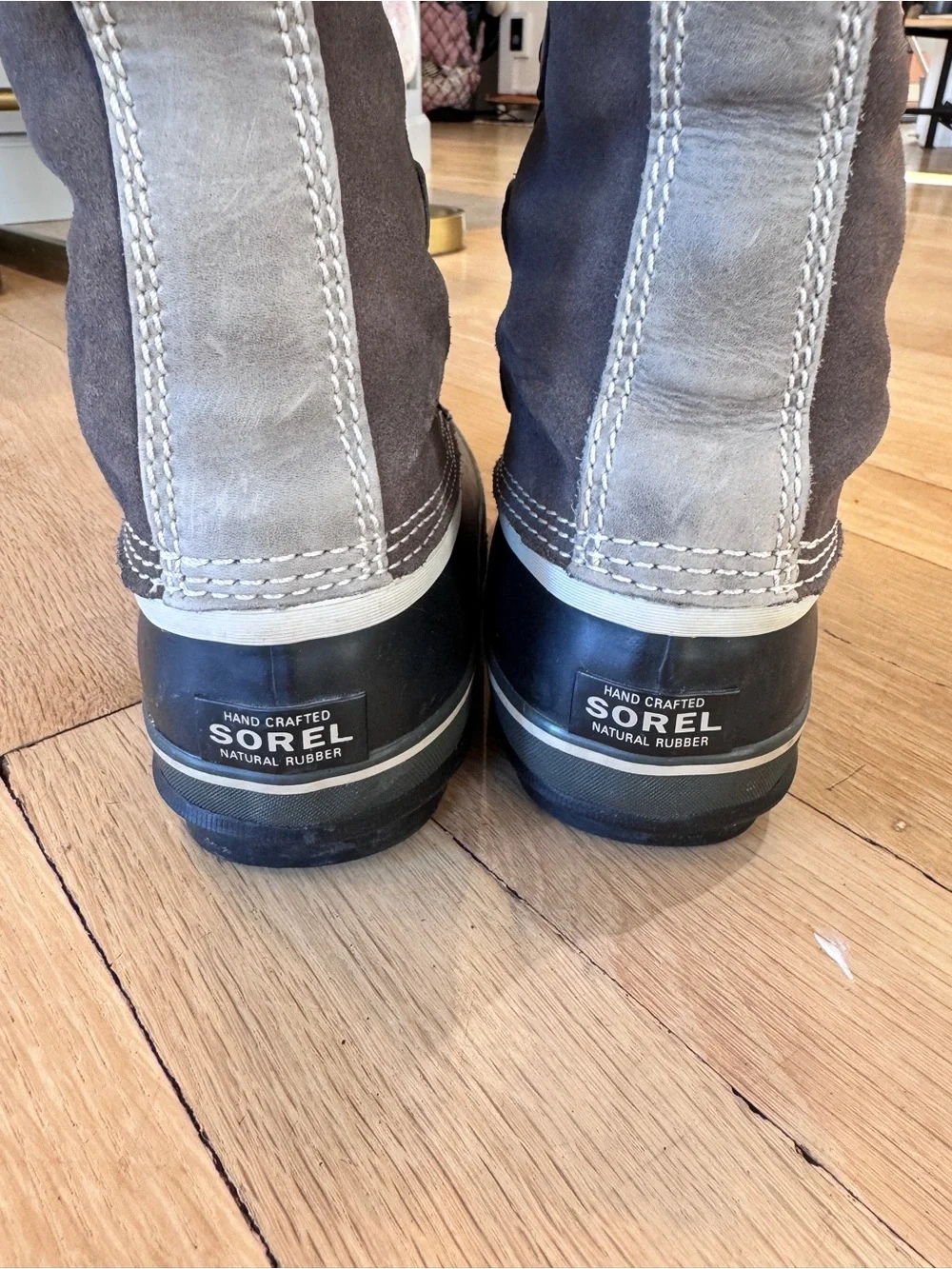 Sorel Brown & Gray Faux-Fur Lace-Up Winter Boots